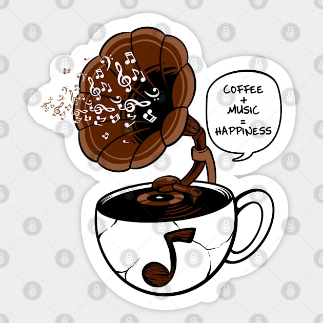 coffee and music Sticker by spoilerinc